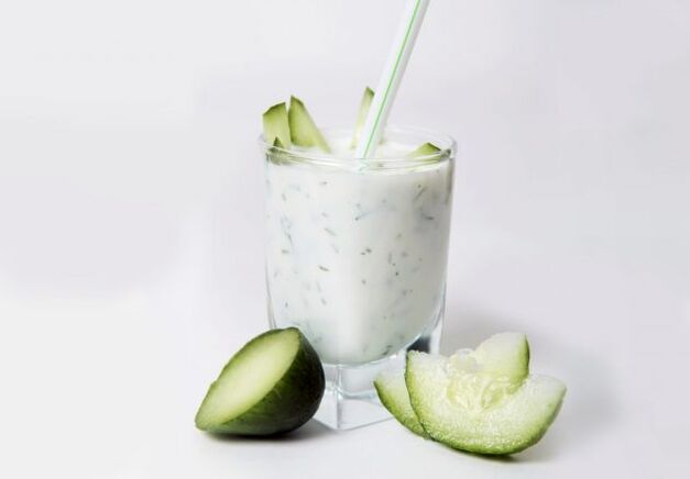 Gurken- und Kefir-Diät