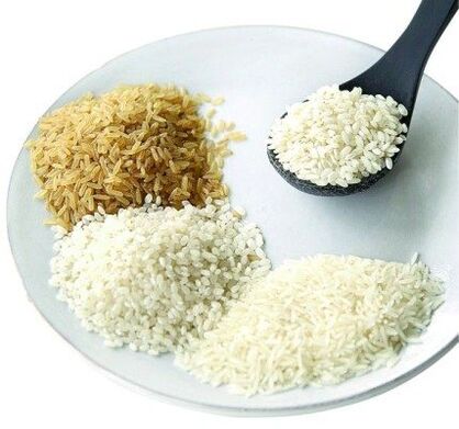 Lebensmittel mit Reis zur Gewichtsreduktion pro Woche von 5 kg